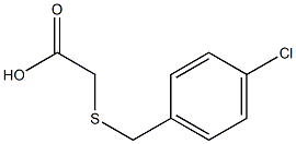 2-{[(4-chlorophenyl)methyl]sulfanyl}acetic acid Struktur