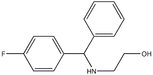 2-{[(4-fluorophenyl)(phenyl)methyl]amino}ethan-1-ol Struktur