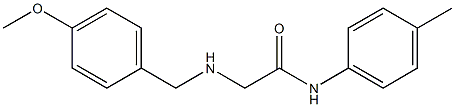 2-{[(4-methoxyphenyl)methyl]amino}-N-(4-methylphenyl)acetamide Struktur