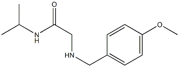 2-{[(4-methoxyphenyl)methyl]amino}-N-(propan-2-yl)acetamide Struktur