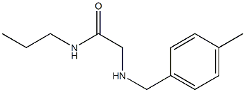 2-{[(4-methylphenyl)methyl]amino}-N-propylacetamide Struktur