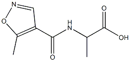 2-{[(5-methylisoxazol-4-yl)carbonyl]amino}propanoic acid Struktur