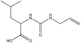 2-{[(allylamino)carbonyl]amino}-4-methylpentanoic acid Struktur