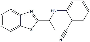 2-{[1-(1,3-benzothiazol-2-yl)ethyl]amino}benzonitrile Struktur