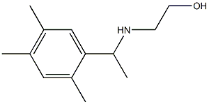 2-{[1-(2,4,5-trimethylphenyl)ethyl]amino}ethan-1-ol Struktur