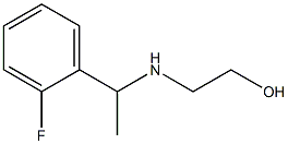 2-{[1-(2-fluorophenyl)ethyl]amino}ethan-1-ol Struktur