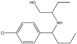 2-{[1-(4-chlorophenyl)butyl]amino}butan-1-ol Struktur