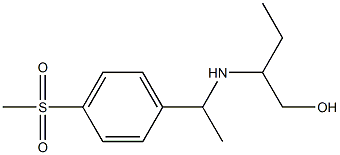 2-{[1-(4-methanesulfonylphenyl)ethyl]amino}butan-1-ol Struktur