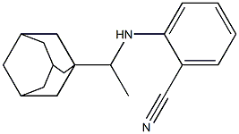 2-{[1-(adamantan-1-yl)ethyl]amino}benzonitrile Struktur