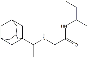 2-{[1-(adamantan-1-yl)ethyl]amino}-N-(butan-2-yl)acetamide Struktur