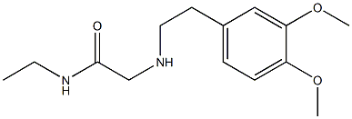 2-{[2-(3,4-dimethoxyphenyl)ethyl]amino}-N-ethylacetamide Struktur