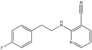 2-{[2-(4-fluorophenyl)ethyl]amino}nicotinonitrile Struktur