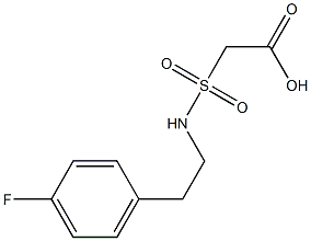 2-{[2-(4-fluorophenyl)ethyl]sulfamoyl}acetic acid Struktur