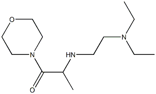 2-{[2-(diethylamino)ethyl]amino}-1-(morpholin-4-yl)propan-1-one Struktur