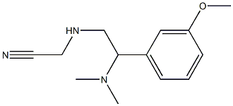 2-{[2-(dimethylamino)-2-(3-methoxyphenyl)ethyl]amino}acetonitrile Struktur