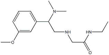 2-{[2-(dimethylamino)-2-(3-methoxyphenyl)ethyl]amino}-N-ethylacetamide Struktur