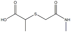 2-{[2-(methylamino)-2-oxoethyl]thio}propanoic acid Struktur