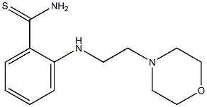 2-{[2-(morpholin-4-yl)ethyl]amino}benzene-1-carbothioamide Struktur