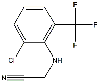 2-{[2-chloro-6-(trifluoromethyl)phenyl]amino}acetonitrile Struktur