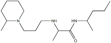 2-{[3-(2-methylpiperidin-1-yl)propyl]amino}-N-(pentan-2-yl)propanamide Struktur