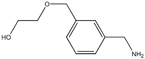 2-{[3-(aminomethyl)phenyl]methoxy}ethan-1-ol Struktur