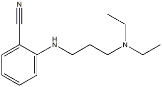 2-{[3-(diethylamino)propyl]amino}benzonitrile Struktur