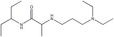 2-{[3-(diethylamino)propyl]amino}-N-(pentan-3-yl)propanamide Struktur