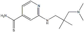 2-{[3-(dimethylamino)-2,2-dimethylpropyl]amino}pyridine-4-carbothioamide Struktur