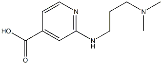 2-{[3-(dimethylamino)propyl]amino}pyridine-4-carboxylic acid Struktur