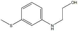 2-{[3-(methylsulfanyl)phenyl]amino}ethan-1-ol Struktur