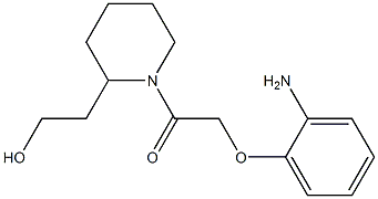 2-{1-[(2-aminophenoxy)acetyl]piperidin-2-yl}ethanol Struktur