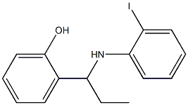 2-{1-[(2-iodophenyl)amino]propyl}phenol Struktur