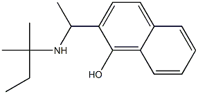 2-{1-[(2-methylbutan-2-yl)amino]ethyl}naphthalen-1-ol Struktur