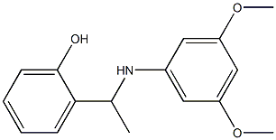 2-{1-[(3,5-dimethoxyphenyl)amino]ethyl}phenol Struktur