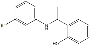 2-{1-[(3-bromophenyl)amino]ethyl}phenol Struktur