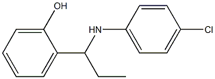 2-{1-[(4-chlorophenyl)amino]propyl}phenol Struktur