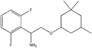 2-{1-amino-2-[(3,3,5-trimethylcyclohexyl)oxy]ethyl}-1,3-difluorobenzene Struktur