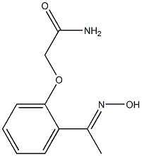 2-{2-[(1E)-N-hydroxyethanimidoyl]phenoxy}acetamide Struktur