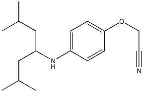 2-{4-[(2,6-dimethylheptan-4-yl)amino]phenoxy}acetonitrile Struktur