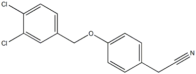 2-{4-[(3,4-dichlorophenyl)methoxy]phenyl}acetonitrile Struktur