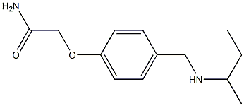 2-{4-[(butan-2-ylamino)methyl]phenoxy}acetamide Struktur