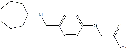 2-{4-[(cycloheptylamino)methyl]phenoxy}acetamide Struktur