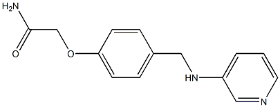 2-{4-[(pyridin-3-ylamino)methyl]phenoxy}acetamide Struktur