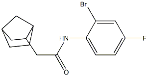 2-{bicyclo[2.2.1]heptan-2-yl}-N-(2-bromo-4-fluorophenyl)acetamide Struktur