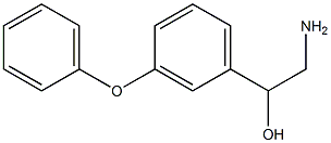 2-amino-1-(3-phenoxyphenyl)ethan-1-ol Struktur