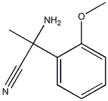 2-amino-2-(2-methoxyphenyl)propanenitrile Struktur