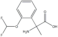 2-amino-2-[2-(difluoromethoxy)phenyl]propanoic acid Struktur