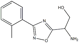 2-amino-2-[3-(2-methylphenyl)-1,2,4-oxadiazol-5-yl]ethan-1-ol Struktur