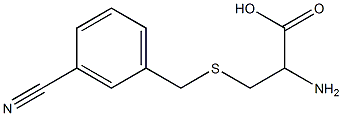 2-amino-3-[(3-cyanobenzyl)thio]propanoic acid Struktur