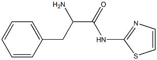 2-amino-3-phenyl-N-1,3-thiazol-2-ylpropanamide Struktur